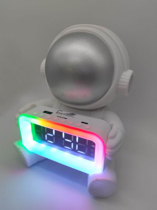 Altavoz BT Astronauta con Reloj Digital