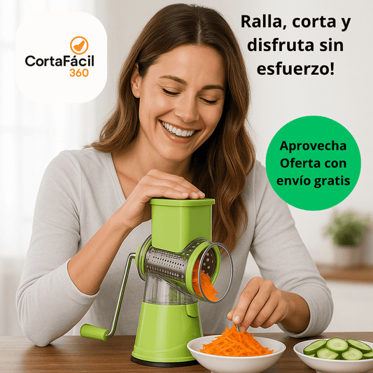 CortaFácil 360®: Picador con Cortador Giratorio / Ahorra tiempo con resultados perfectos