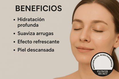 Máscara Facial para Ojos con Ácido Hialurónico (60 unidades) /Cuidar tu piel también es quererte