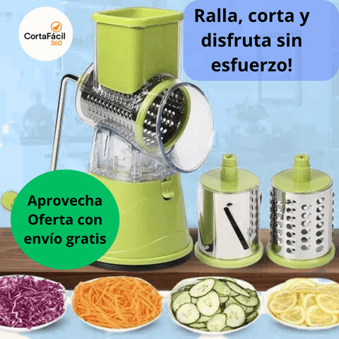 CortaFácil 360®: Picador con Cortador Giratorio / Ahorra tiempo con resultados perfectos